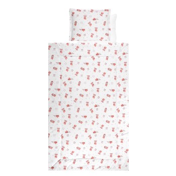 SET LORELLI - 4 PARTS RANFORCE BEARS & PILLOWS BEI