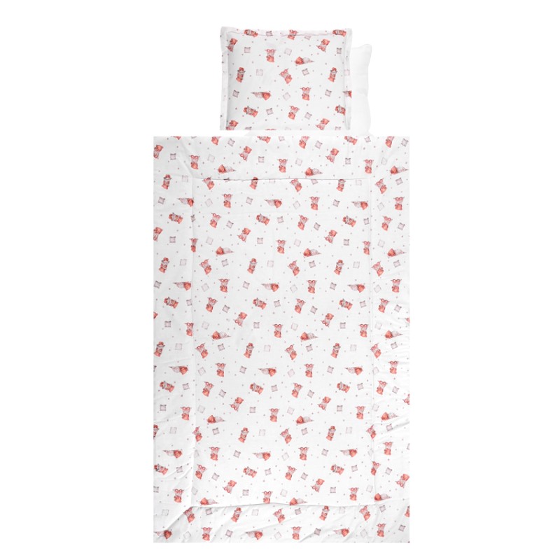 SET LORELLI - 4 PARTS RANFORCE BEARS & PILLOWS BEI