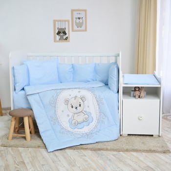 SET TREND RANFORCE LITTLE BEAR BLUE