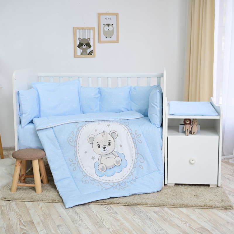 SET TREND RANFORCE LITTLE BEAR BLUE