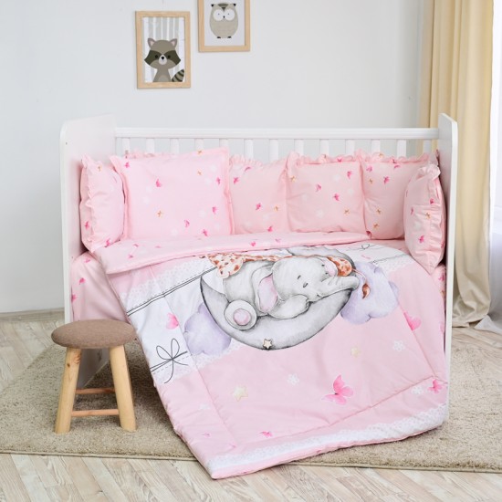 SET 5 PCS-4 ROUND PS.RANFORCE BUTTERFLIES PINK SET 5 PCS-4 ROUND PS.RANFORCE BUTTERFLIES PINK