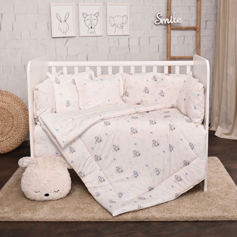 SET LILY 60/120 RANFORCE BLUE AEROPLANE