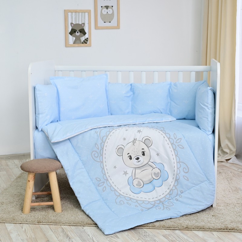 SET LILY 60/120 RANFORCE LITTLE BEAR BLUE