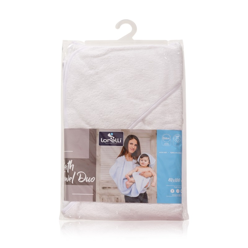BATH TOWEL DUO 80/100 CM WHITE