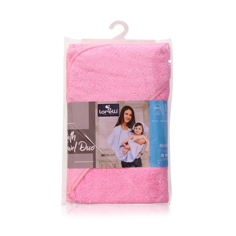 BATH TOWEL DUO 80/100 CM PINK