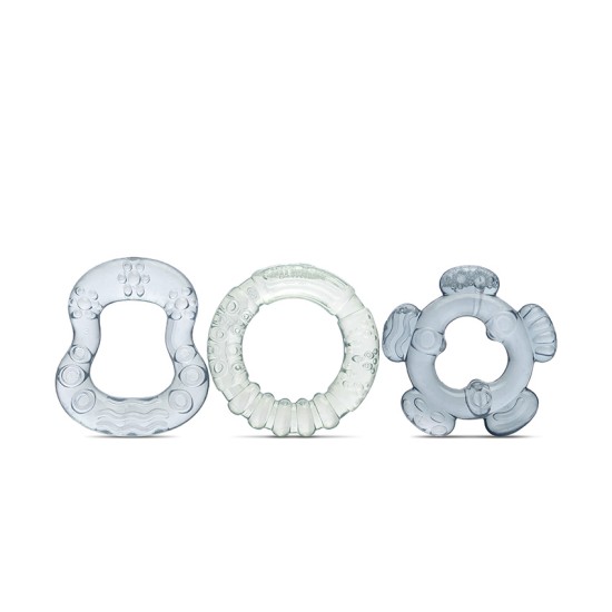 WATER FILLED TEETHER 3PCS ICEBERG GREEN/CAMEO BLUE
