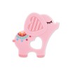 SILICONE TEETHER ЕLEPHANT LUCKY PINK