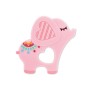 SILICONE TEETHER ЕLEPHANT LUCKY PINK
