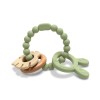 SILICONE TEETHER WITH BEECH RABIT NAT FRESH GREEN