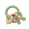 SILICONE TEETHER WITH BEECH RABIT NAT FRESH GREEN