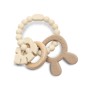 SILICONE TEETHER WITH BEECH RABIT NATURAL BEIGE