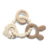 SILICONE TEETHER WITH BEECH RABIT NATURAL BEIGE