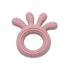 SILICONE TEETHER OCTOPUS NATURAL DEEP PINK