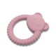 SILICONE TEETHER PANDA NATURAL DEEP PINK