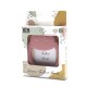 SILICONE TEETHER PANDA NATURAL DEEP PINK