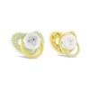 PACIFIER WITH COVER 2PCS. 6M+ YELLOW/GREEN