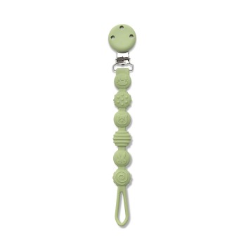 SILICONE PACIFIER HOLDER NATURAL FRESH GREEN