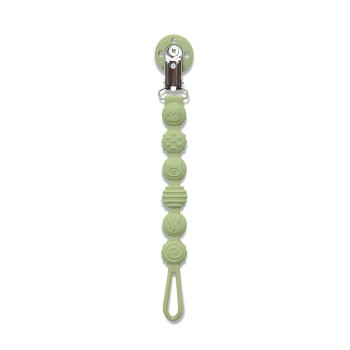 SILICONE PACIFIER HOLDER NATURAL FRESH GREEN