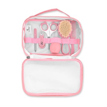 HYGIENE SET WITH TRAVEL CASE DELUXE BLUSH PINK