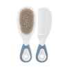 COMB AND NATURAL HAIR BRUSH MOONLIGHT BLUE