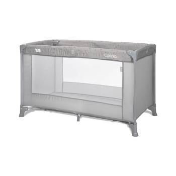 BABY COT CARINA 1 LAYER GREY STARS