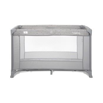 BABY COT CARINA 1 LAYER GREY STARS