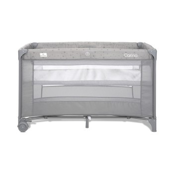 BABY COT CARINA 2 LAYERS GREY STARS