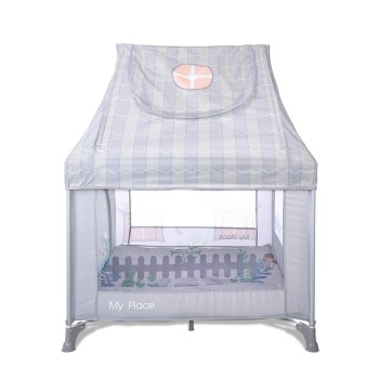 PLAYPEN MY PLACE WITH ROOF GREY
