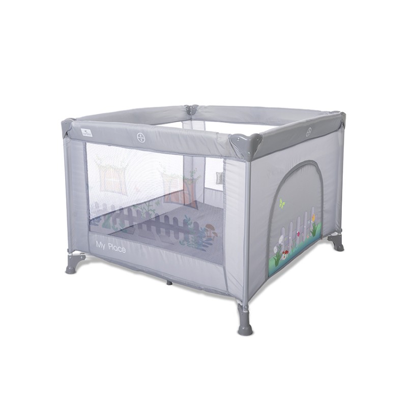 PLAYPEN MY PLACE WITH ROOF GREY