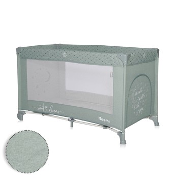 BABY COT NOEMI 1 LAYER ICEBERG GREEN STAR