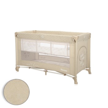 BABY COT NOEMI 2 LAYER FOG BEIGE STAR