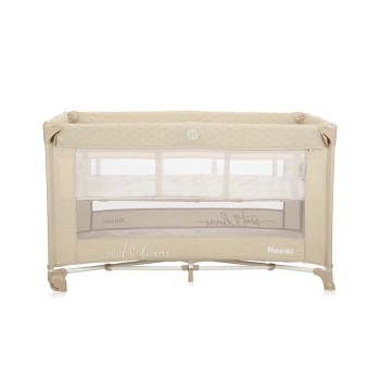 BABY COT NOEMI 2 LAYER FOG BEIGE STAR