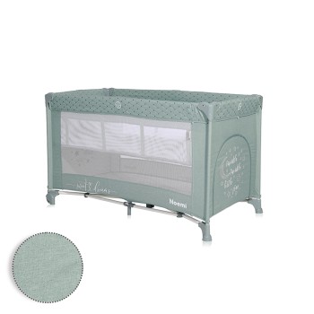 BABY COT NOEMI 2 LAYER ICEBERG GREEN STAR