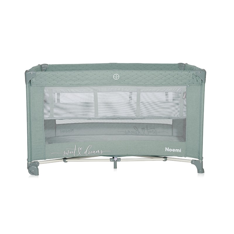 BABY COT NOEMI 2 LAYER ICEBERG GREEN STAR
