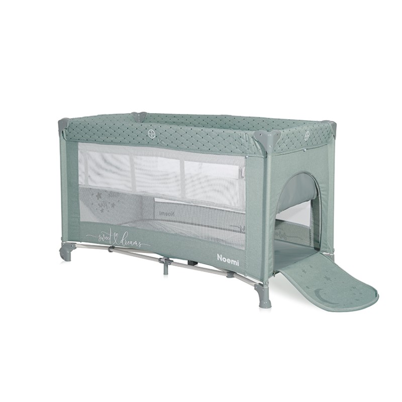 BABY COT NOEMI 2 LAYER ICEBERG GREEN STAR