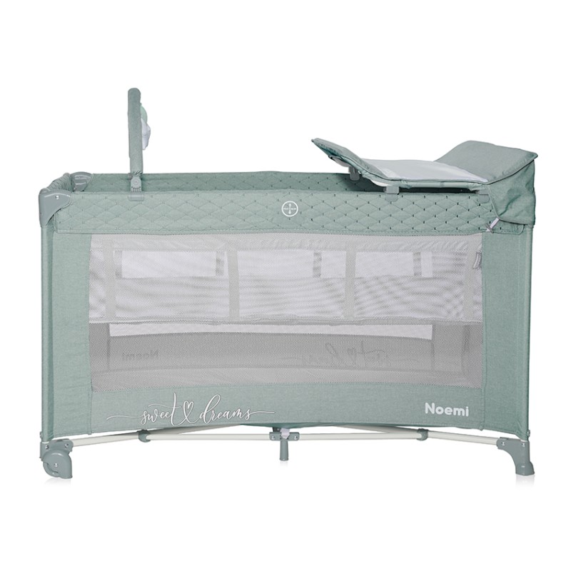 BABY COT NOEMI 2 LAYERS PLUS ICEBERG GREEN STAR
