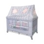 BABY COT SWEET HOME 2 LAYERS WITH ROOF GREY