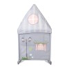 BABY COT SWEET HOME 2 LAYERS WITH ROOF GREY