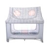 BABY COT SWEET HOME 2 LAYERS WITH ROOF GREY