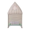 BABY COT SWEET HOME 2 LAYERS WITH ROOF BEIGE