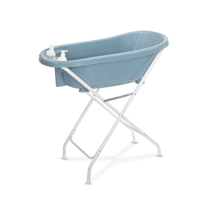 BATH TUB 88 CM WITH PLUG+THERM+BATH PAD NORDIC BLU