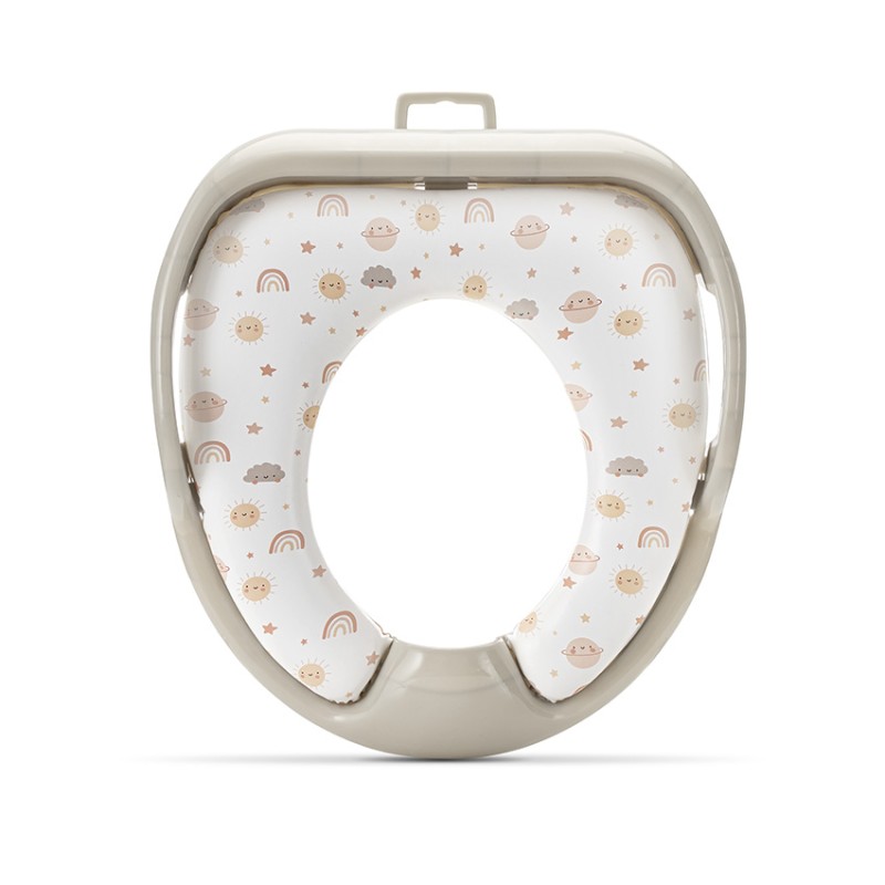SOFT TOILET SEAT PLANETS BEIGE