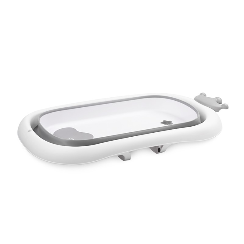 FOLDING BATHTUB 83 CM WITH PLUG ROYAL GREY