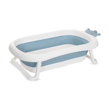 FOLDING BATHTUB 83 CM WITH PLUG ROYAL NORDIC BLUE