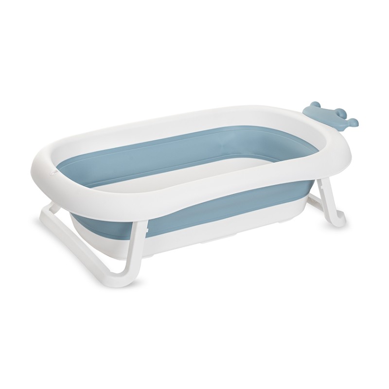 FOLDING BATHTUB 83 CM WITH PLUG ROYAL NORDIC BLUE
