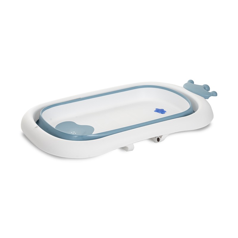 FOLDING BATHTUB 83 CM WITH PLUG ROYAL NORDIC BLUE