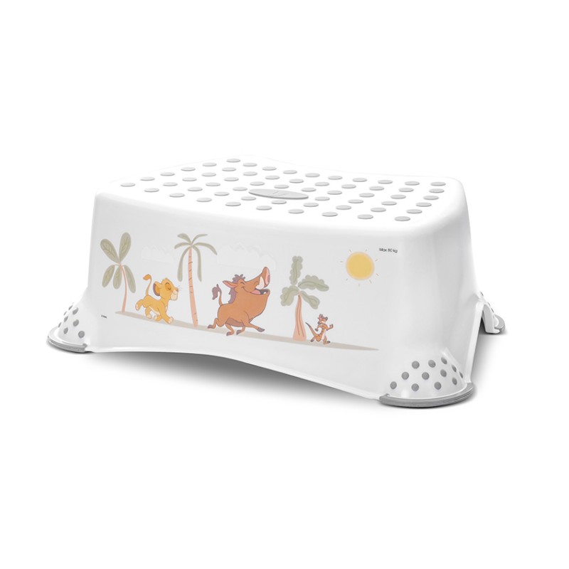 STEP STOOL ROYAL LION WHITE