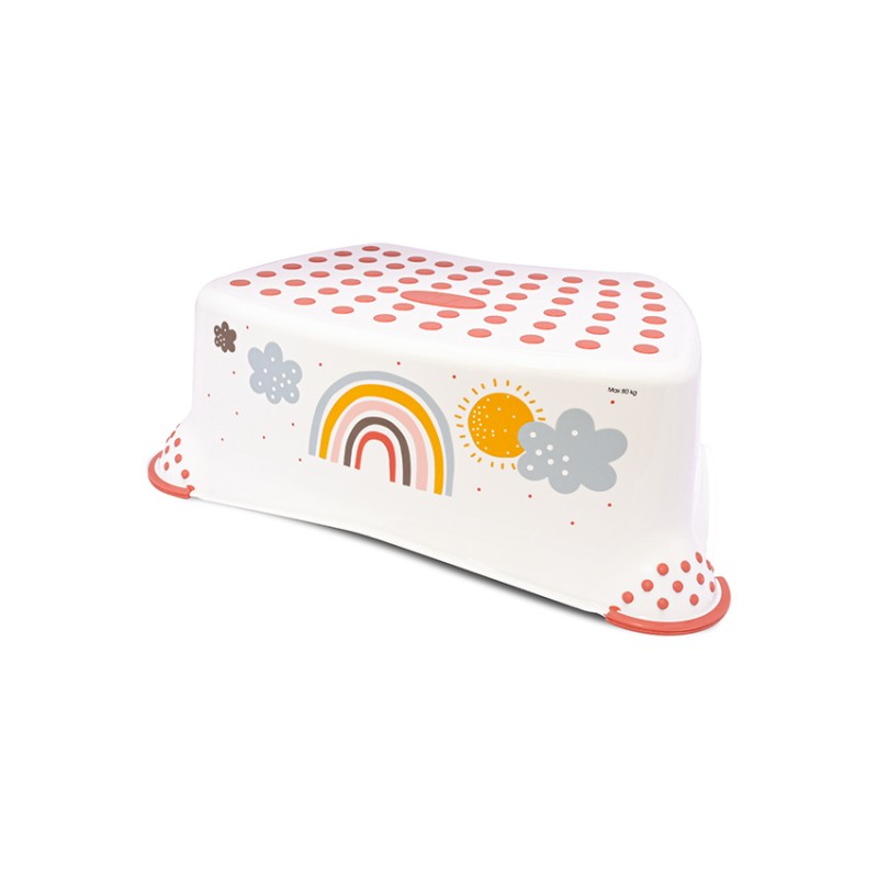 STEP STOOL RAINBOW WHITE NEW