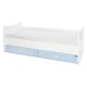 BED COMBO 172/72 WHITE/BABY BLUE BED COMBO 172/72 WHITE/BABY BLUE
