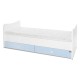 BED COMBO 172/72 WHITE/BABY BLUE BED COMBO 172/72 WHITE/BABY BLUE
